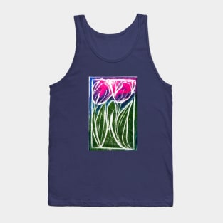 Pink Tulips Tank Top